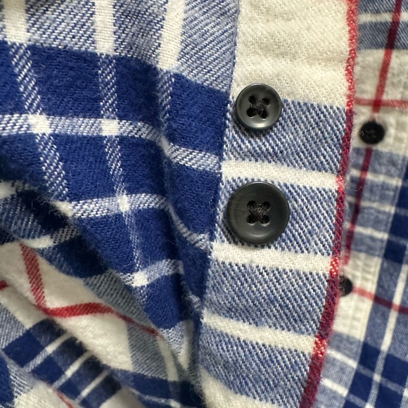 L.L.Bean Men’s Traditional Fit Blue & White Flannel Plaid Button-Down Shirt -L - Picture 5 of 5